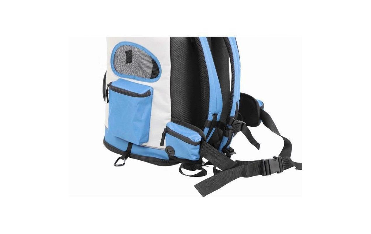 Deek Tiertransport-Rucksack Montana – reflektierend, rückenschonend, Polyester – Petrol, 340 × 430 × 300 mm