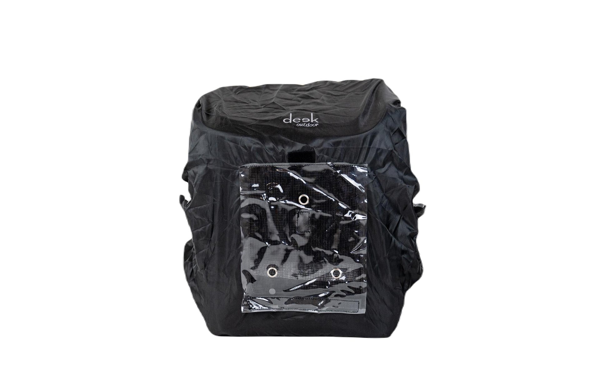 Deek Rucksack-Regenschutz – für Hunderucksack – 34 × 43 × 30 cm – Schwarz, Polyester