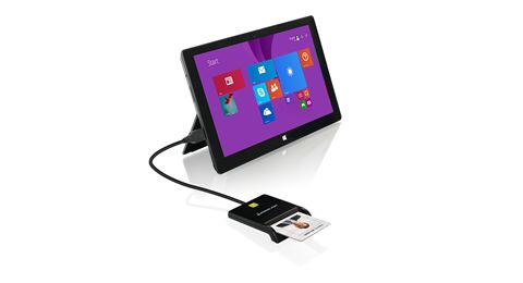 IOGEAR GSR212 – Smartcard-Leser, USB 2.0, Schwarz, für Windows, Linux, macOS