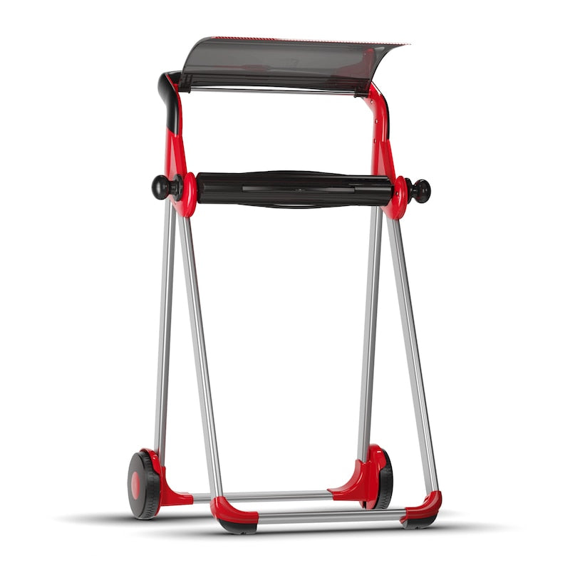 Tork Putzrollenspender Bodenständer – für W1, Metall/Kunststoff, Rot, 646 × 1'006 × 530 mm