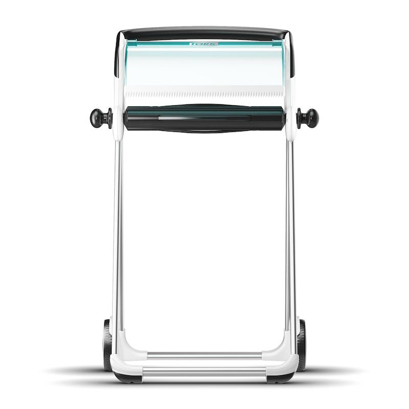 Tork Putzrollenspender Bodenständer – für W1, Metall/Kunststoff, türkis/weiss, 646 × 1'006 × 530 mm