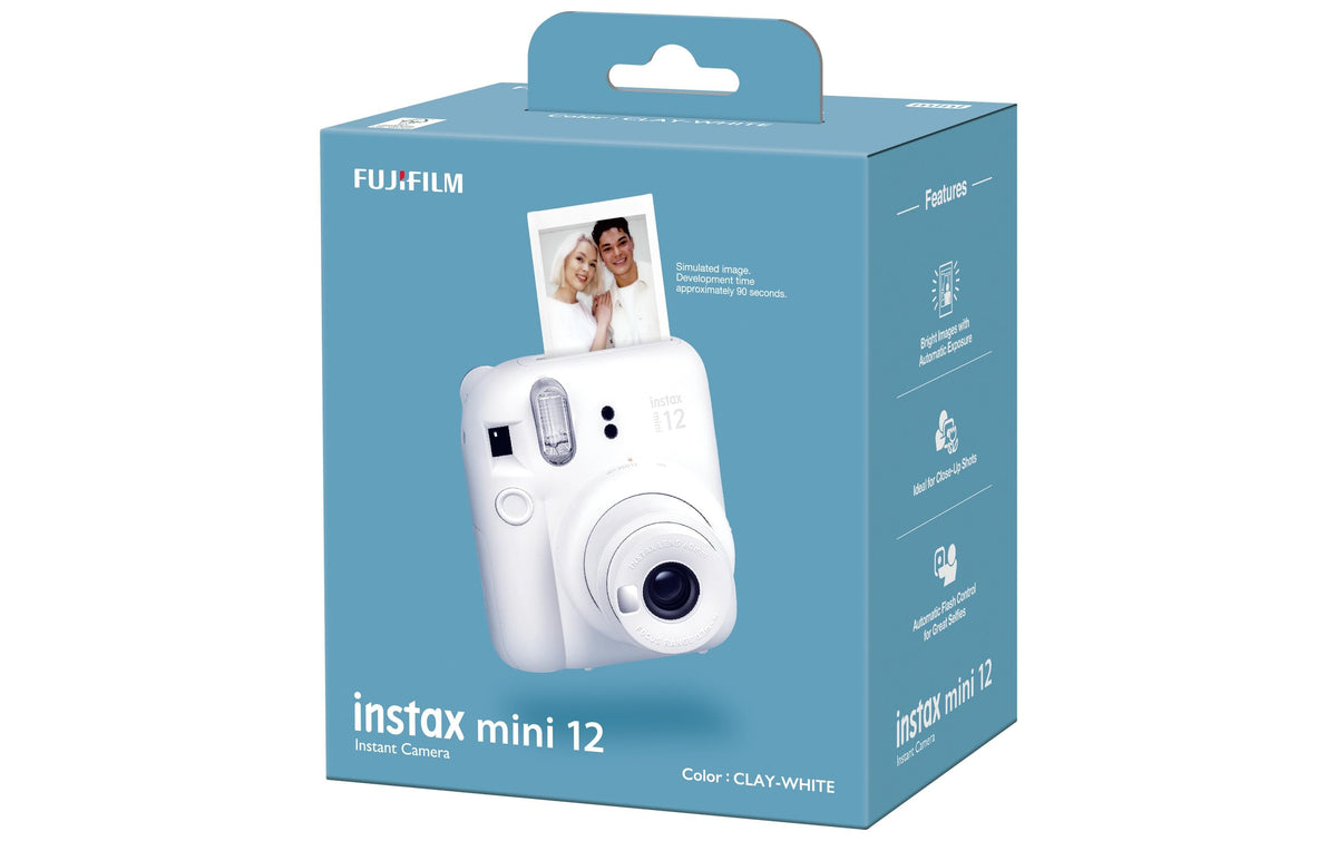 Fujifilm Instax Mini 12 – Sofortbildkamera Instax Mini, Weiss