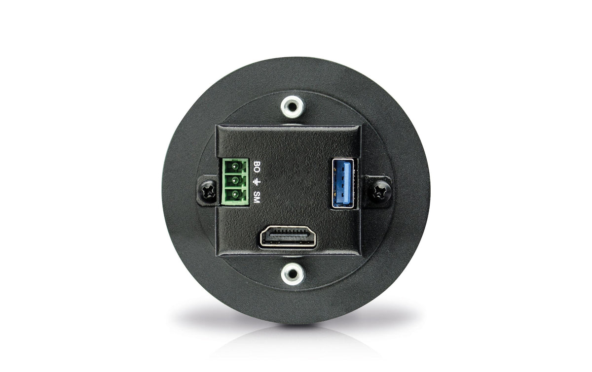 PureTools PT-IFP-HU – Anschlussdose, 1× HDMI, 1× USB-B, Schwarz