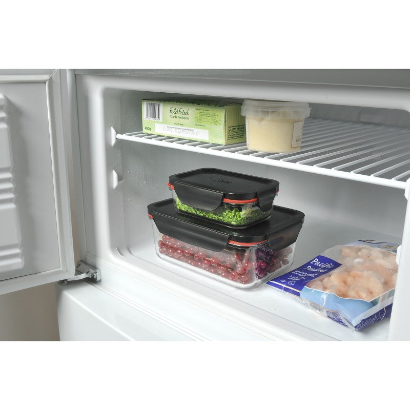 Silit Vorratsbehälter-Set – eckig – Glas – transparent – 3-teilig