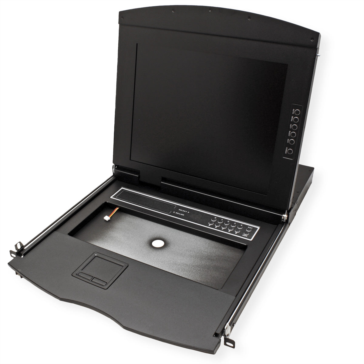 VALUE 17" Rack-LCD-Konsole – 1280 × 1024, 8-Port KVM, DE-Layout – 1U