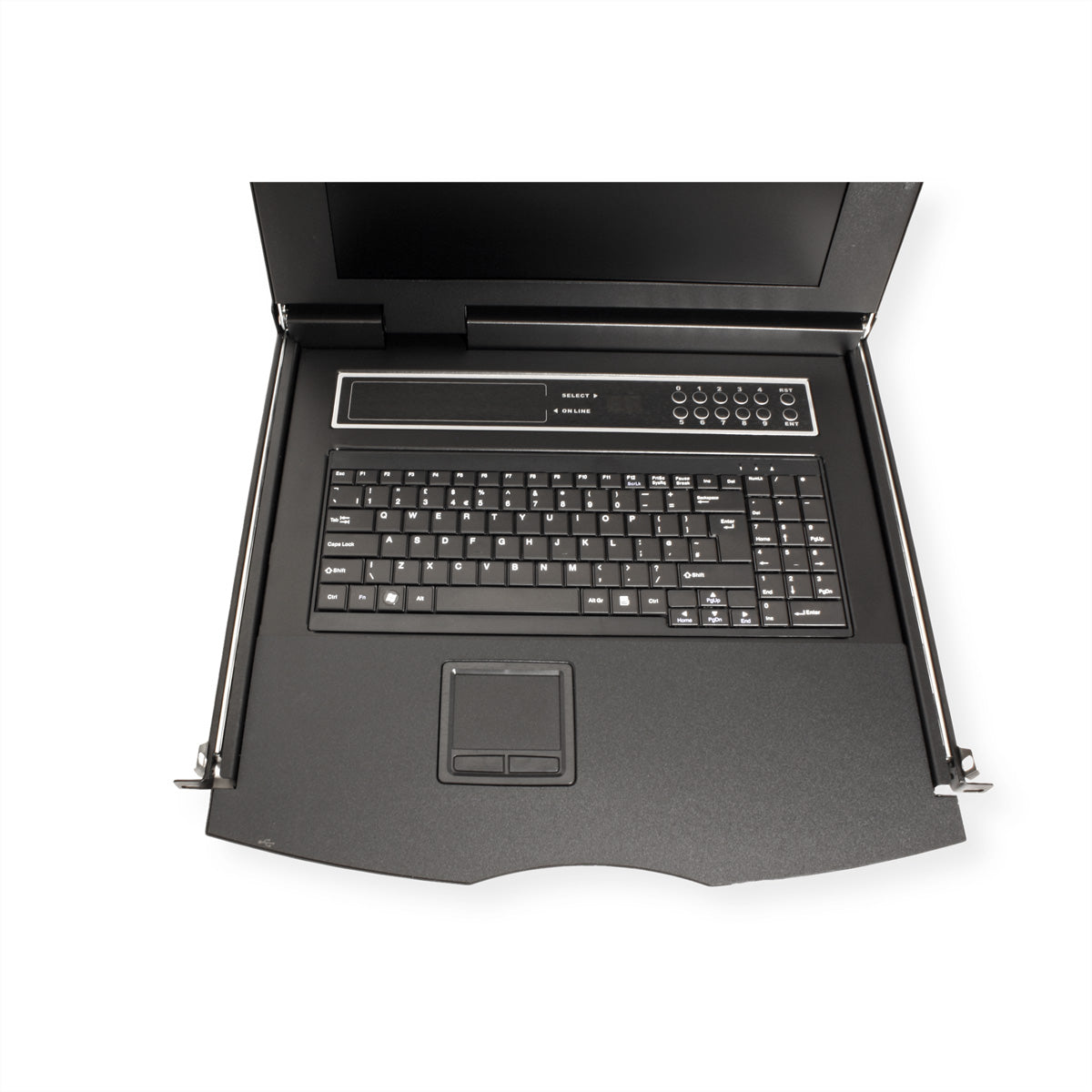 VALUE 17" Rack-LCD-Konsole – 1280 × 1024, 8-Port KVM, DE-Layout – 1U