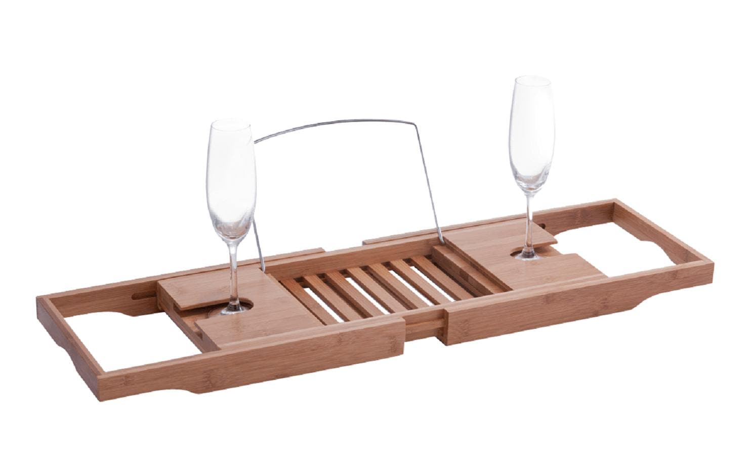 Zeller Present Badewannenablage – 70×22×4 cm, Bambus, freistehend, Braun