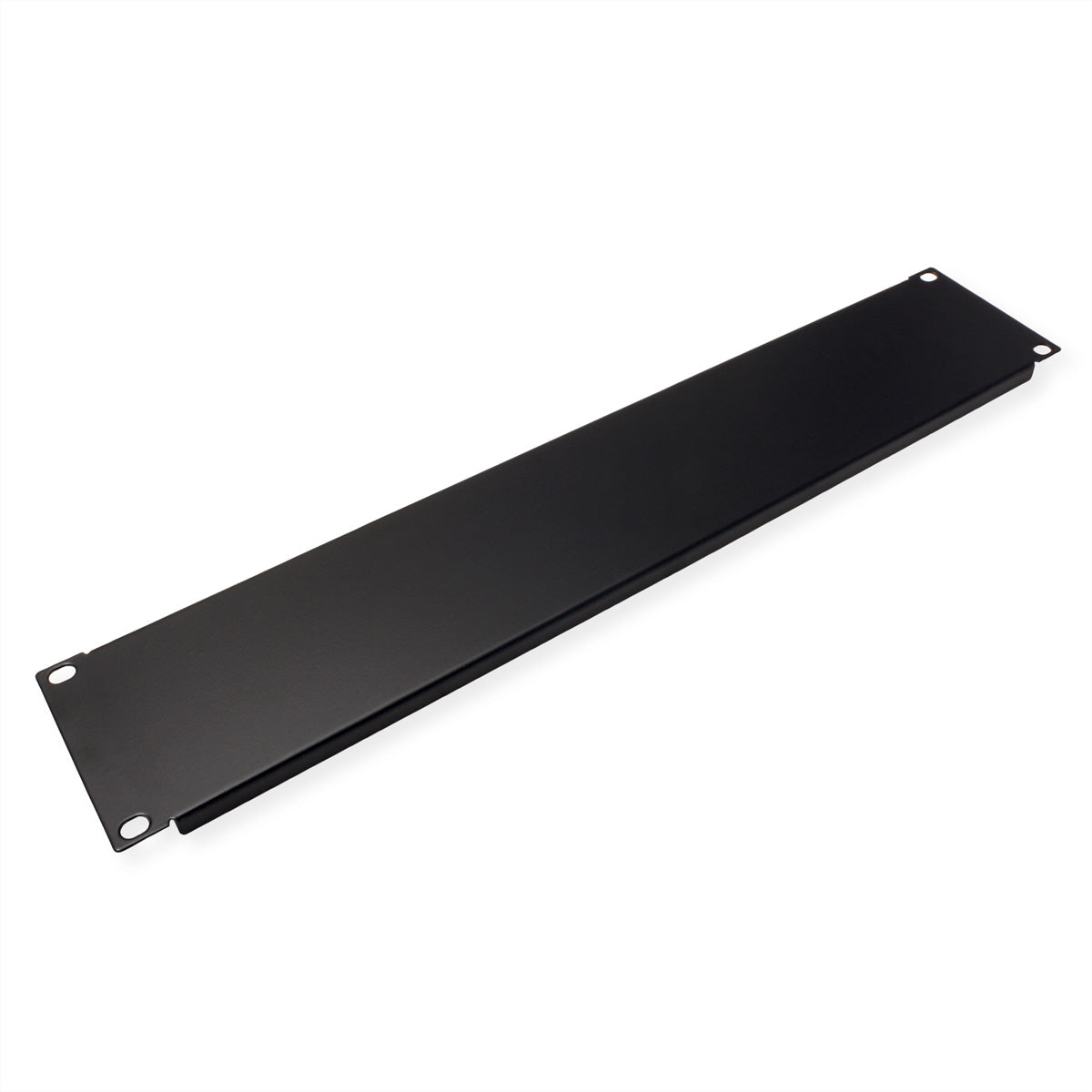 VALUE 19" Blindplatte – Blindblende – 19" Rack, 2U, 15 mm, Schwarz