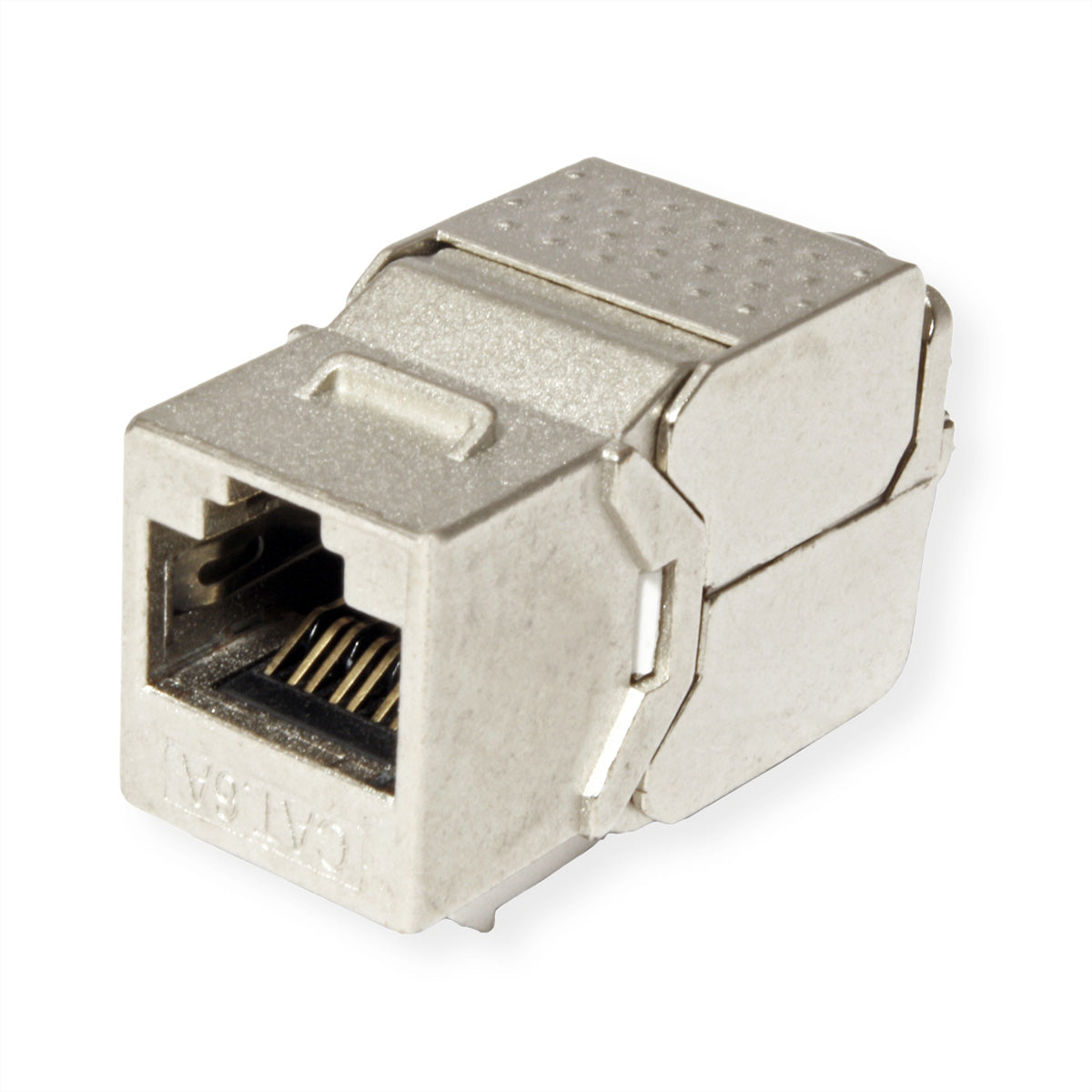 VALUE 26.99.0375 RJ-45-Kupplung – Cat6a STP, Buchse (gerade), Silber, 10er-Pack