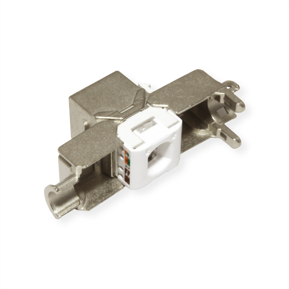 VALUE 26.99.0375 RJ-45-Kupplung – Cat6a STP, Buchse (gerade), Silber, 10er-Pack