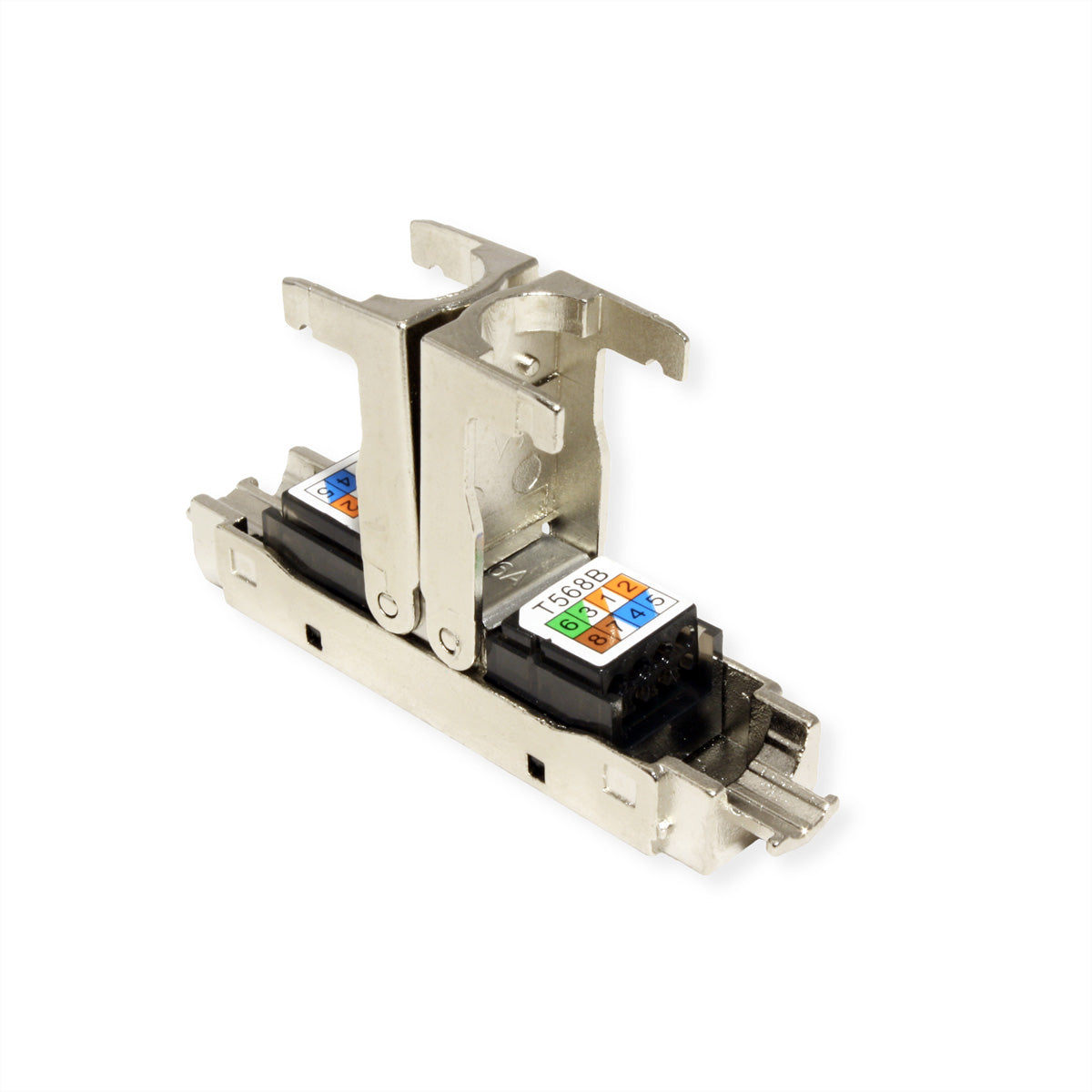 VALUE 26.99.0380 RJ-45-Kupplung – Cat6a, S/UTP (STP), AWG 22, Silber