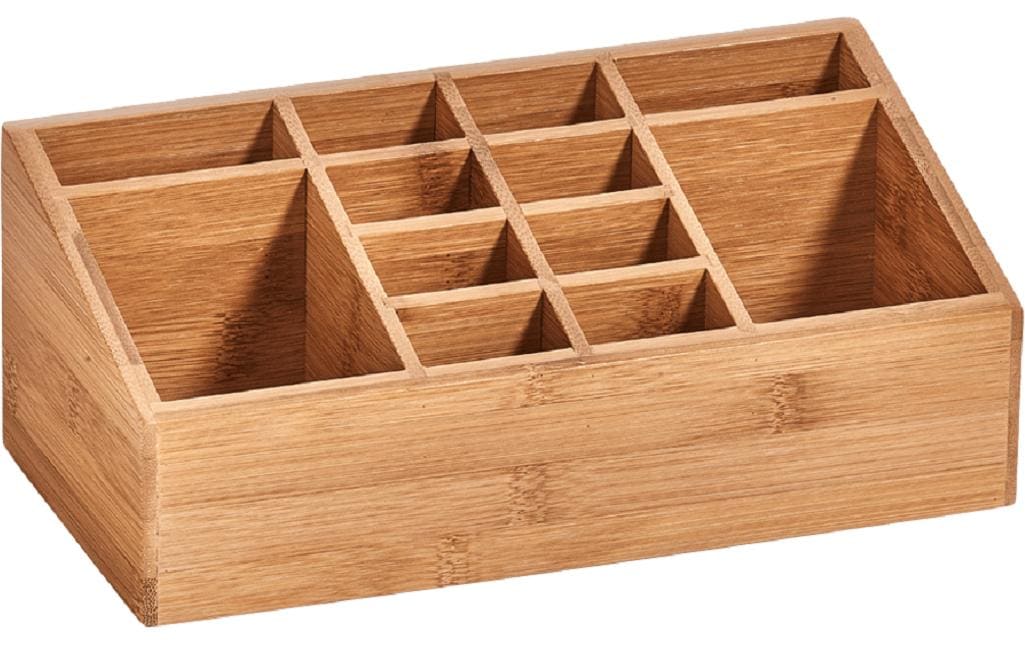 Zeller Present Aufbewahrungsbox – Bambus, 25,4×12×10 cm, Braun