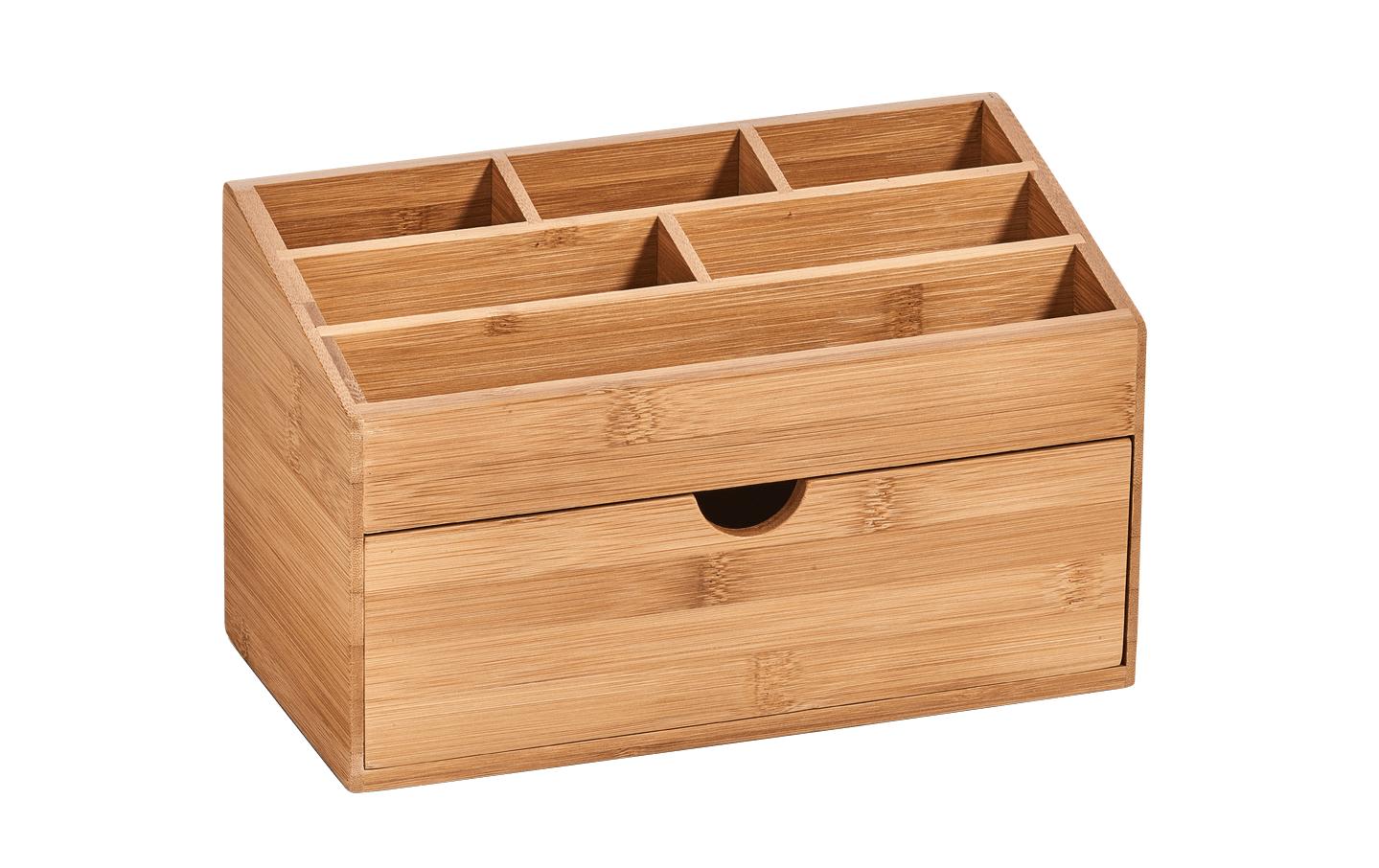 Zeller Present Aufbewahrungsbox Bad – Bambus, 25,4×12,5×15 cm, Braun