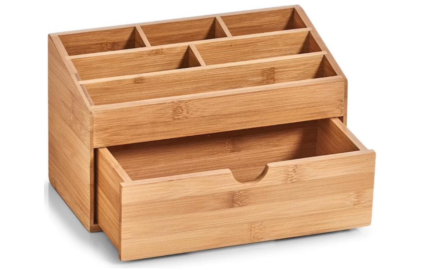 Zeller Present Aufbewahrungsbox Bad – Bambus, 25,4×12,5×15 cm, Braun