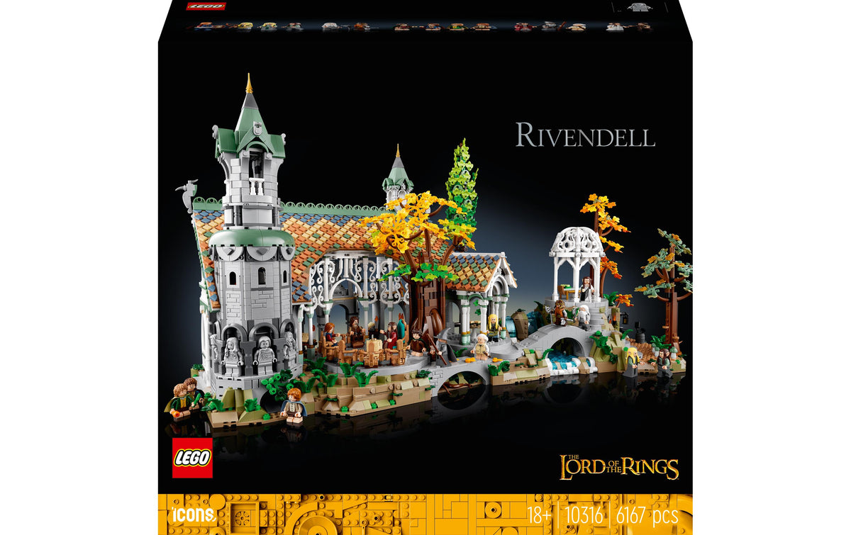 LEGO Der Herr der Ringe Rivendell 3D-Puzzle – 6167 Teile – 75 × 39 × 50 cm – ab 18 Jahren