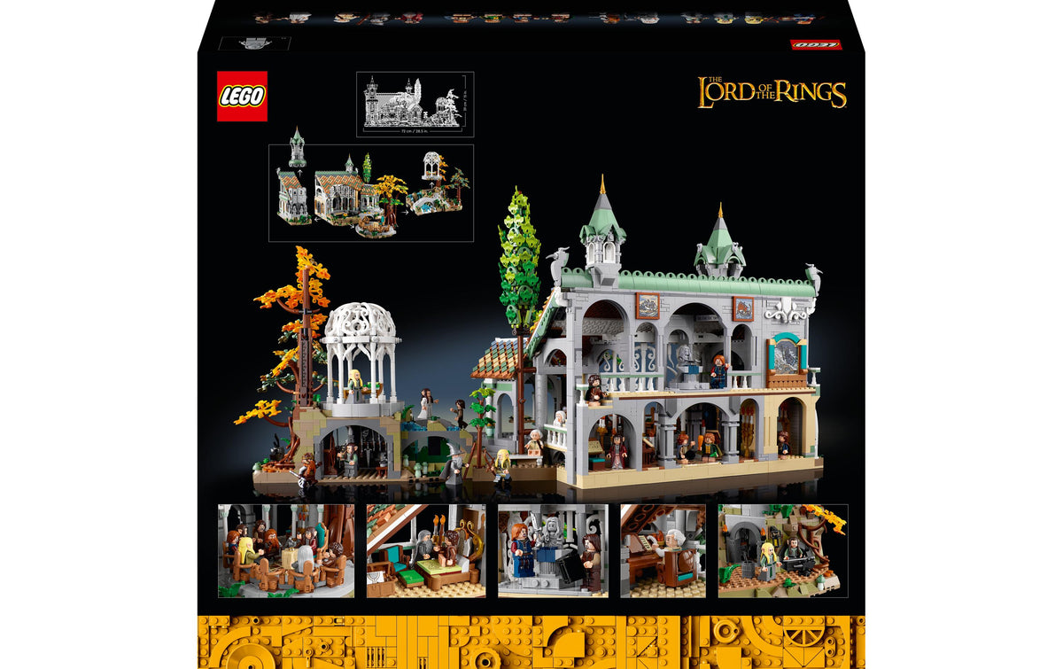 LEGO Der Herr der Ringe Rivendell 3D-Puzzle – 6167 Teile – 75 × 39 × 50 cm – ab 18 Jahren