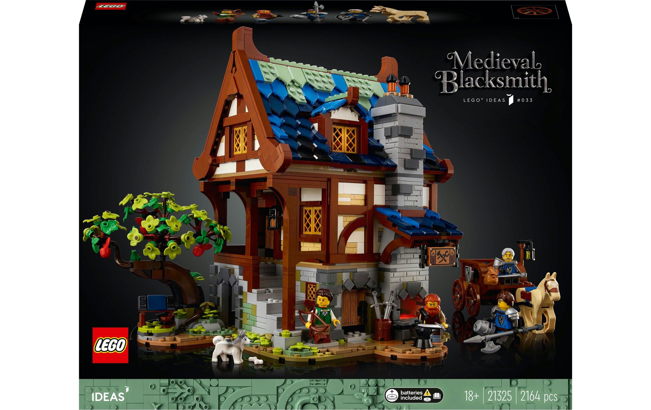 LEGO Ideas Mittelalterliche Schmiede 3D-Puzzle – 2164 Teile – ab 18 Jahren