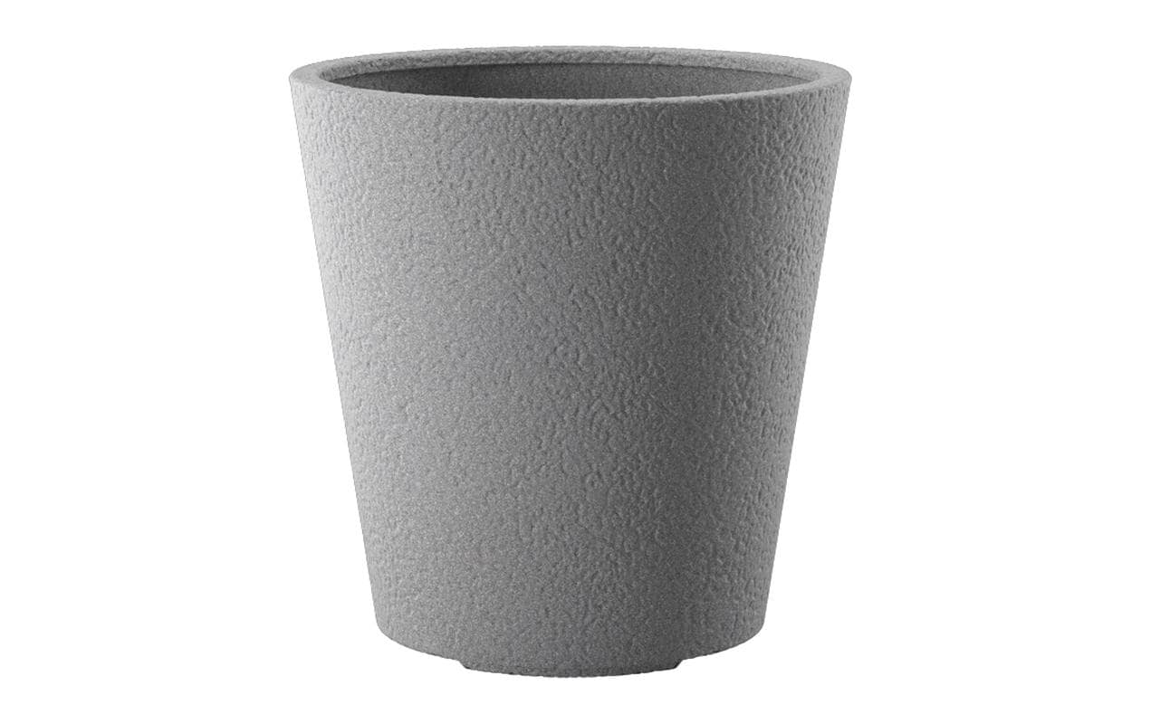 Esteras Kent Topfpflanzer – Ø 37 × 37 cm – Fiberglas, grau