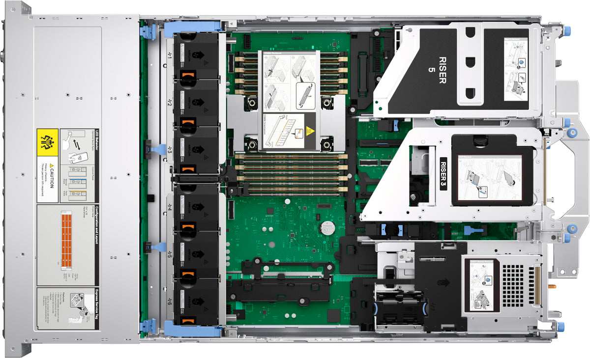 Dell PowerEdge R570 Rack (2U) – Intel Xeon 6507P, 32 GB RAM, 960 GB SSD