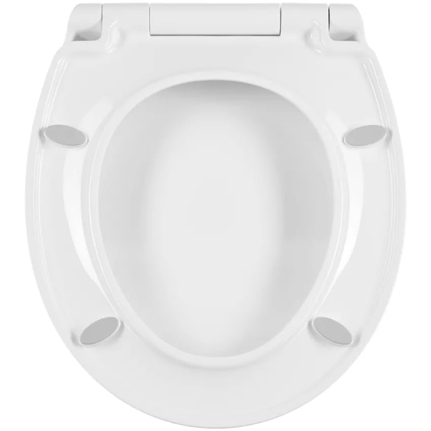 Diaqua Metz – WC-Sitz – Polypropylen, Weiss, Verlängert, 36,5 × 42 cm
