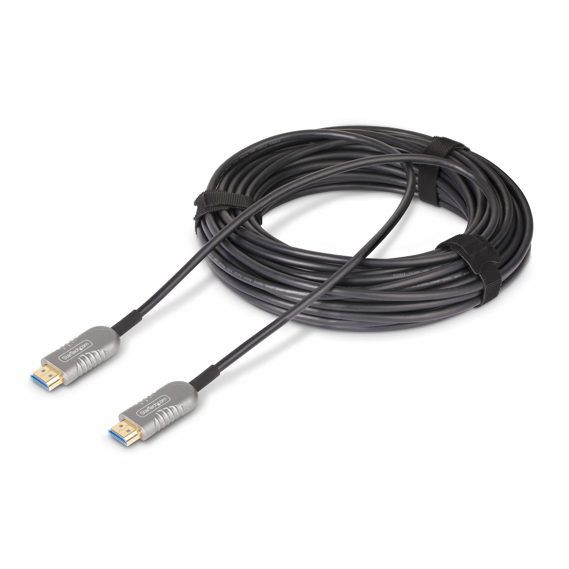 StarTech.com HDMI Kabel HDMI 2.1 8K 60 Hz – 15,2 m – AOC, aktiv – Schwarz/Silber