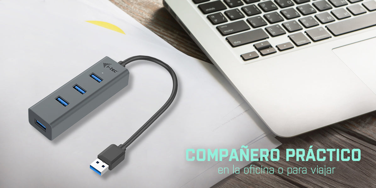 i-tec USB-Hub – USB 3.0, 4× USB-A, für Windows/Mac/Linux