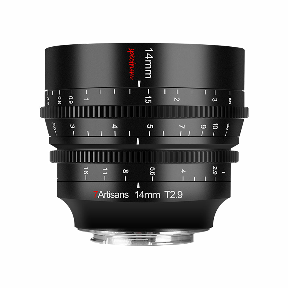 7Artisans C802B L-Mount Weitwinkelobjektiv – 14 mm, T/2,9 – für Leica, Panasonic, Sigma
