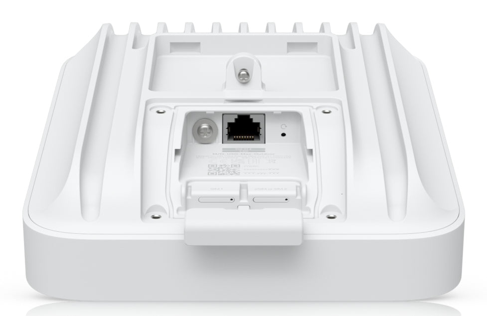Ubiquiti UniFi U5G-Max-Outdoor – 5G Router, Sub6, 3,4 Gbit/s, 1× 2,5GbE, 1× SIM, PoE, Outdoor, Weiss