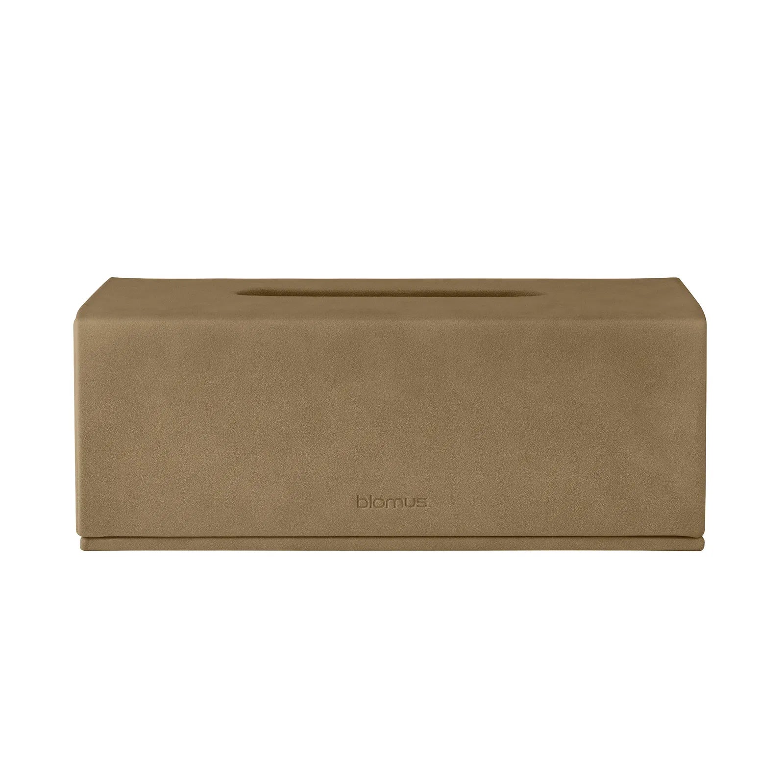 Blomus Kosmetiktuchbox SAHLA – Papiertuchspender, Kunstleder (PU), 13×25×9 cm, Braun