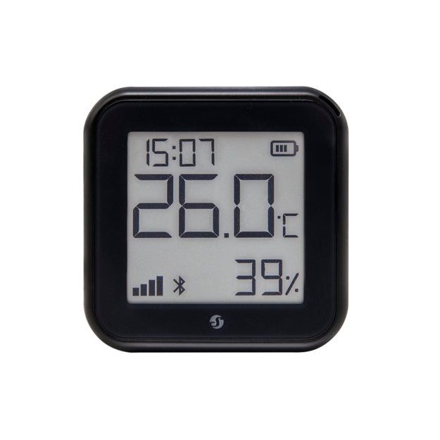 Shelly H&T Gen3 – Temperatur- & Feuchtigkeitssensor, WLAN & Bluetooth, Display – Schwarz