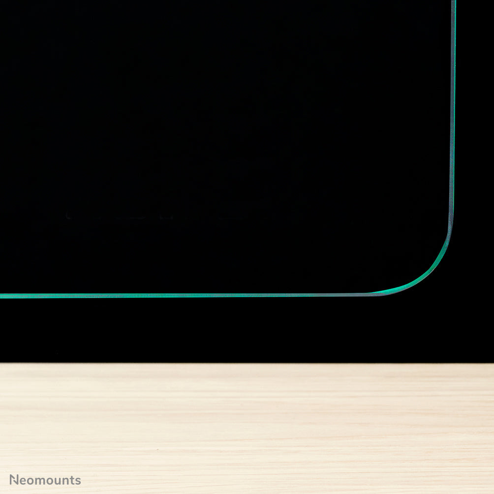Neomounts Hygieneschutzschild – 1'380 × 650 mm, transparent, mit Montageset, für Tischplatten 0–25 mm