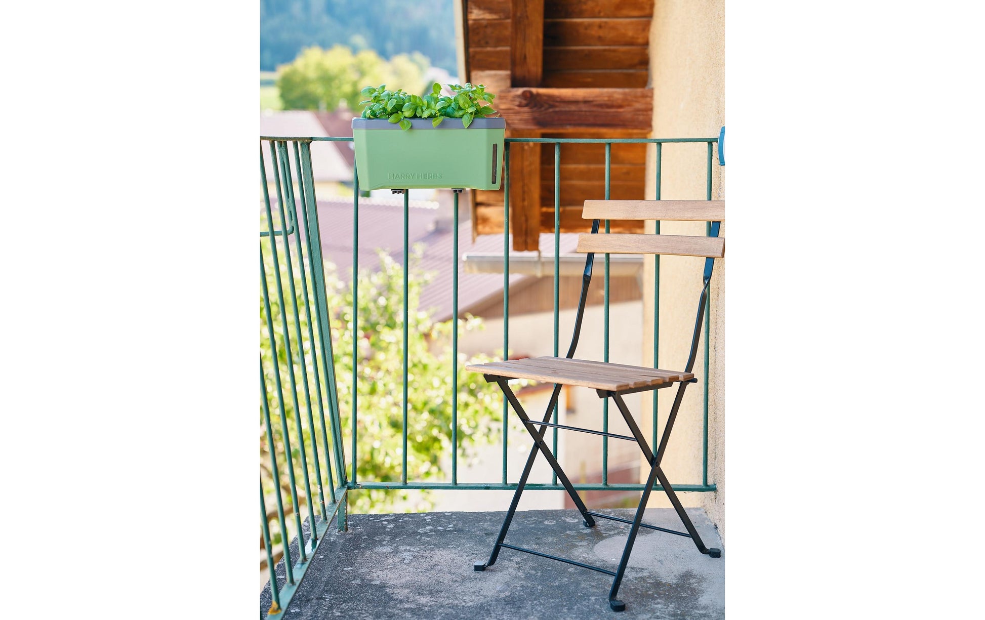 Gusta Garden Pflanzenkastenhalter 30B004 Ø 40 mm – Schwarz, Polypropylen/Stahl, für Innen- und Aussenbereich