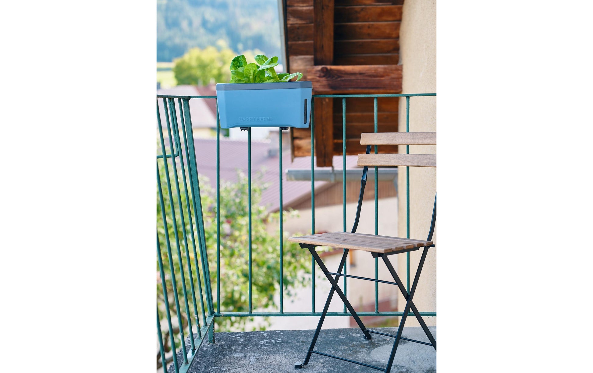 Gusta Garden Pflanzenkastenhalter 30B004 Ø 40 mm – Schwarz, Polypropylen/Stahl, für Innen- und Aussenbereich