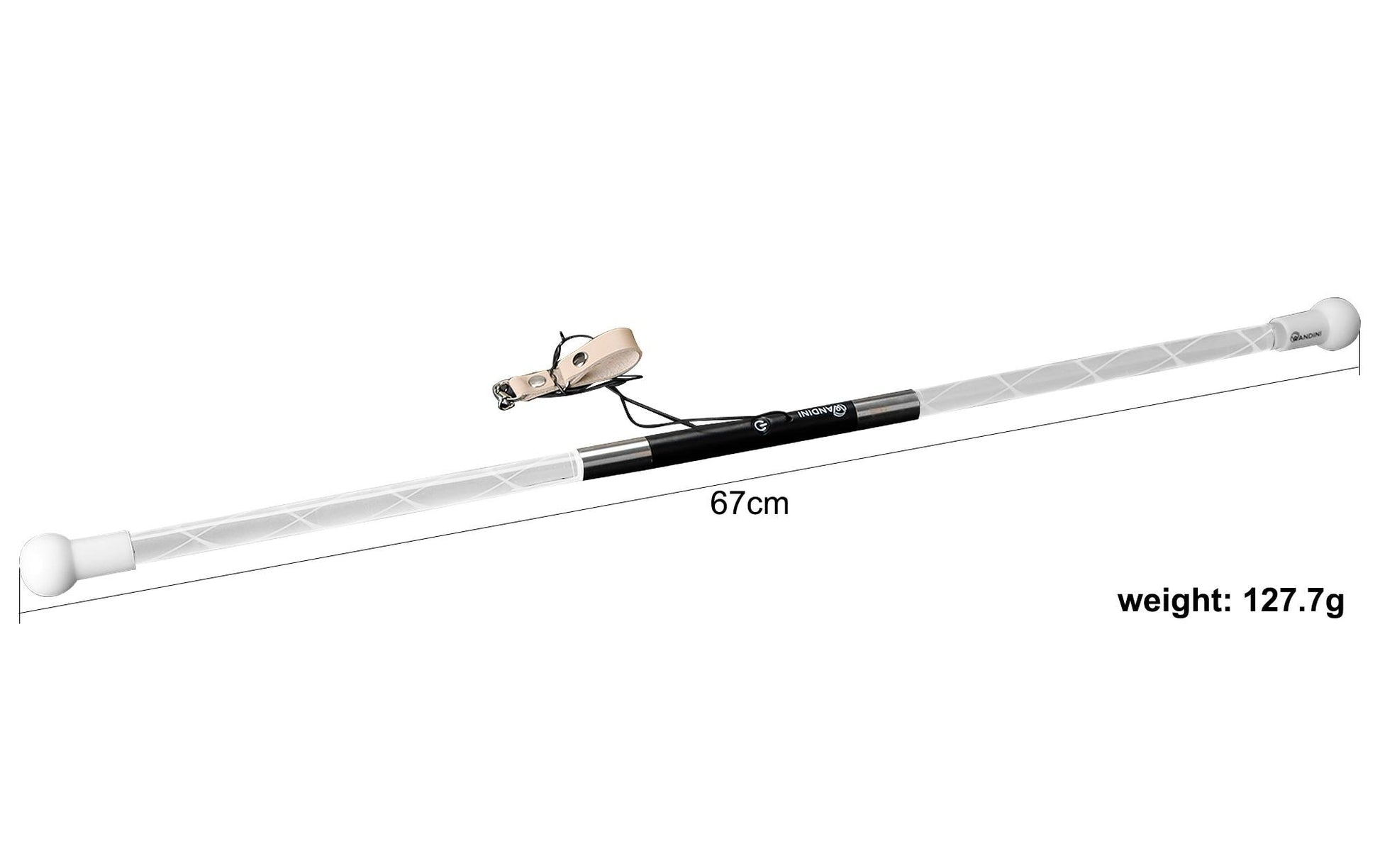 Wandini Glow.0 LED Leuchtstab – ab 8 Jahren – schwarz/weiss