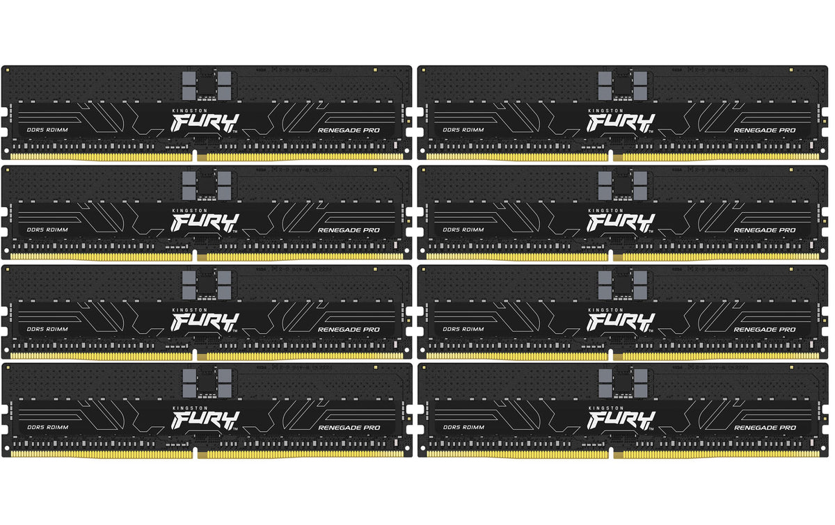 Kingston Technology Kingston FURY Ren. PRO – RDIMM – 128 GB (8×16 GB), DDR5 5600 MT/s, CL36, Registered ECC
