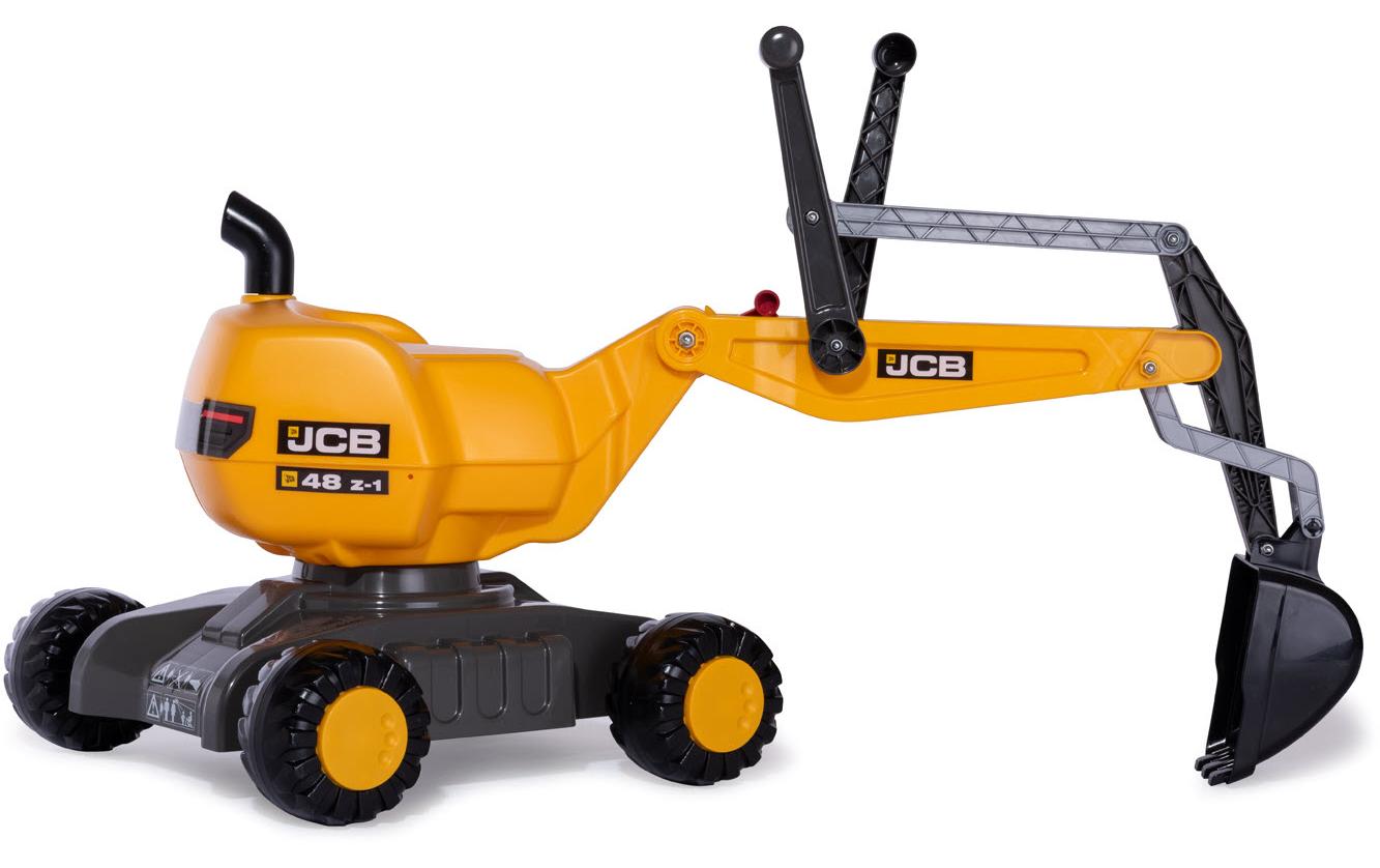 rolly toys rollyDigger – Bagger – Frontlader – 74 × 43 × 102 cm – ab 3 Jahren – Kunststoff – schwarz/gelb