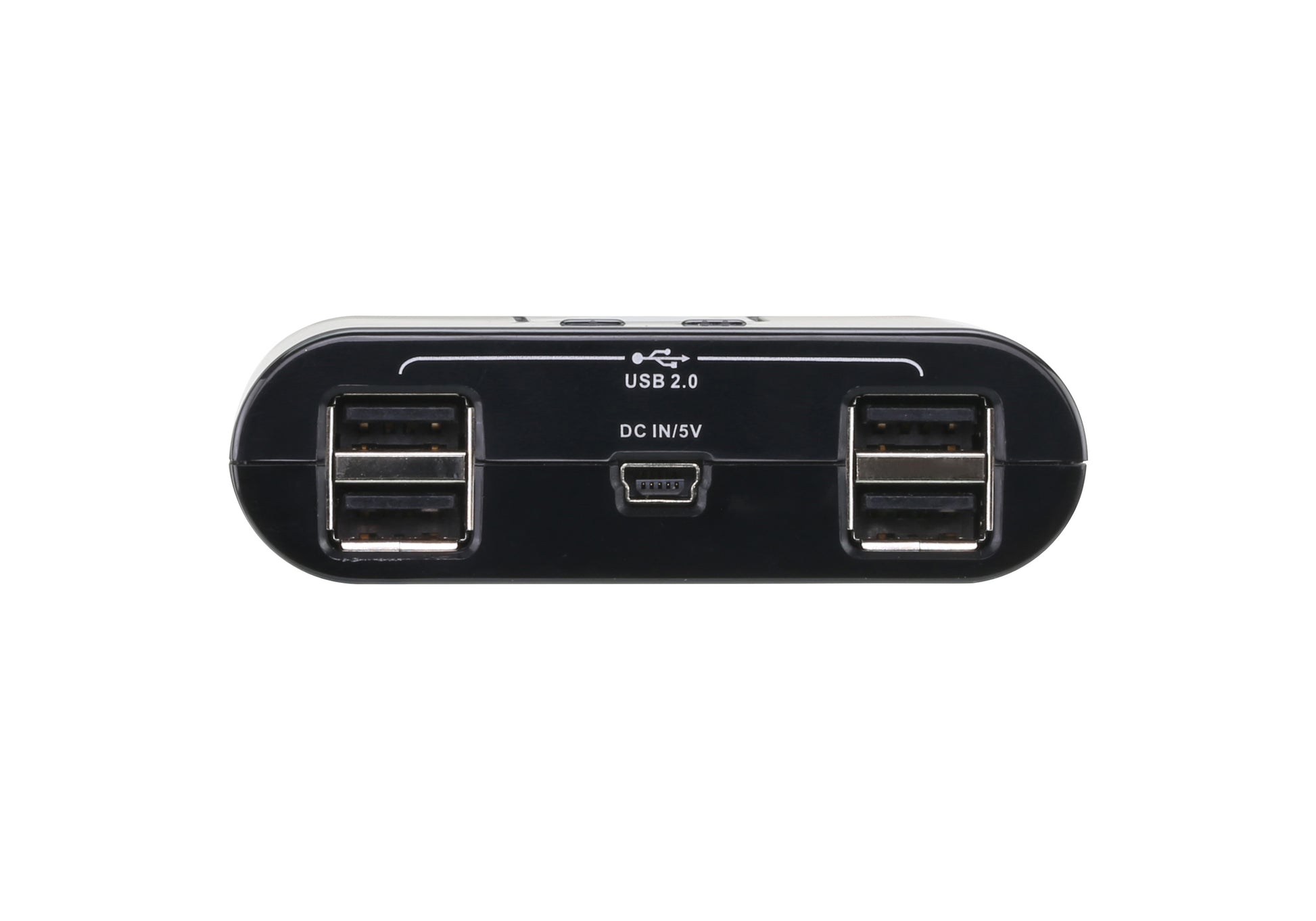 ATEN USB-Sharing-Switch – USB-B Buchse auf 4× USB-A Buchsen – USB 2.0 – Schwarz