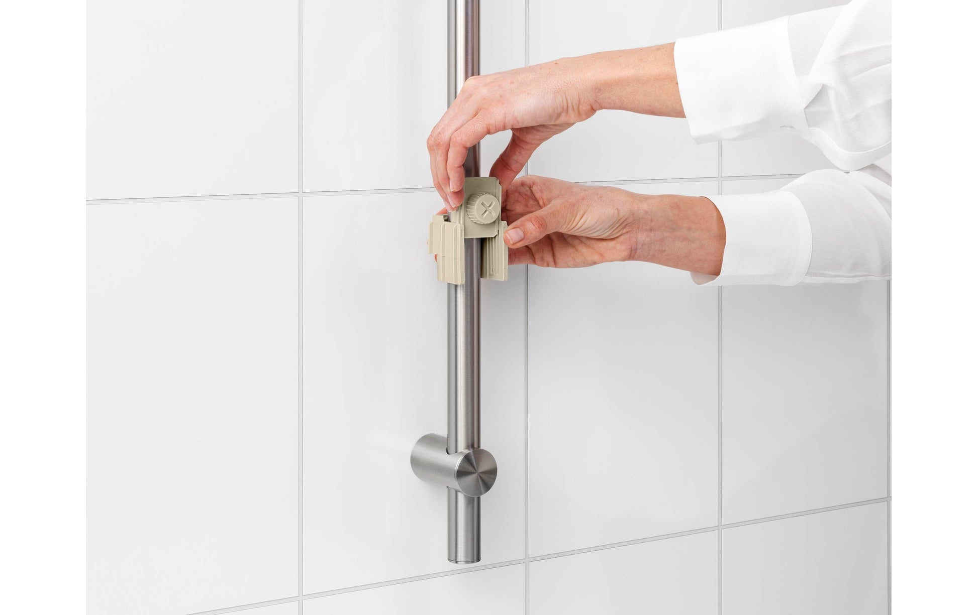 Brabantia Seifenhalter (Wand) – Kunststoff, 2 kg Tragkraft, Befestigung: Diverse, 13,3×24,4×7,5 cm, Beige