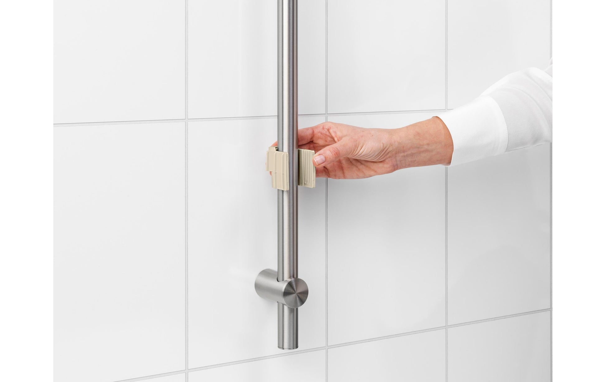 Brabantia Seifenhalter (Wand) – Kunststoff, 2 kg Tragkraft, Befestigung: Diverse, 13,3×24,4×7,5 cm, Beige