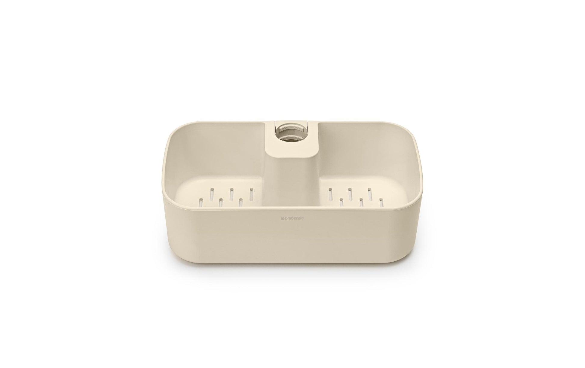 Brabantia Seifenhalter (Wand) – Kunststoff, 2 kg Tragkraft, Befestigung: Diverse, 13,3×24,4×7,5 cm, Beige