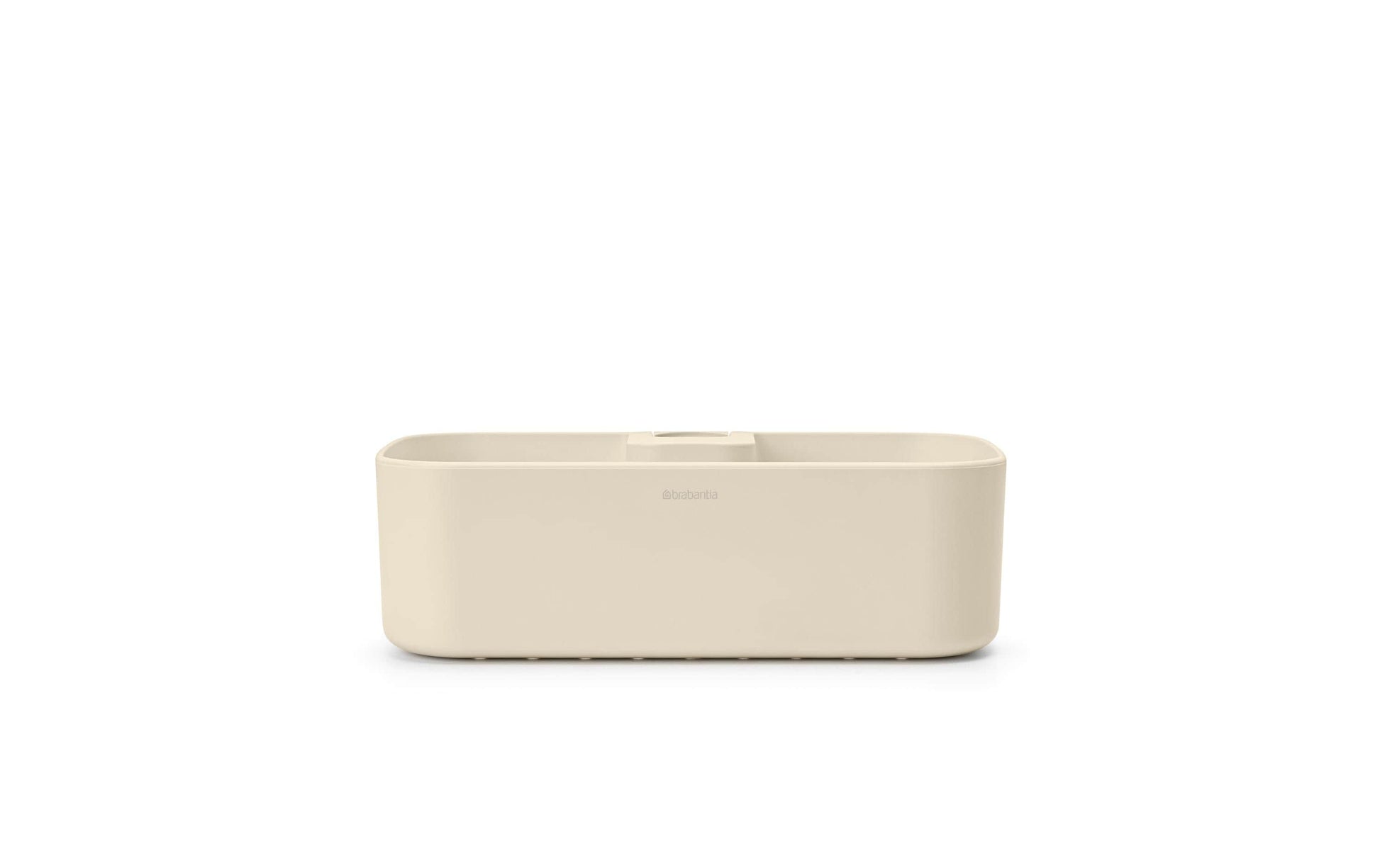 Brabantia Seifenhalter (Wand) – Kunststoff, 2 kg Tragkraft, Befestigung: Diverse, 13,3×24,4×7,5 cm, Beige