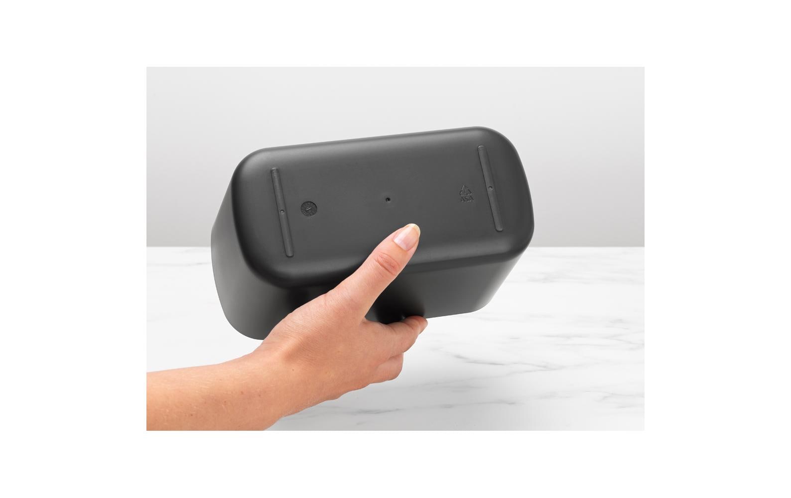 Brabantia Aufbewahrungsbox ReNew – 19,7×9,8×11 cm, Kunststoff, freistehend, Dunkelgrau
