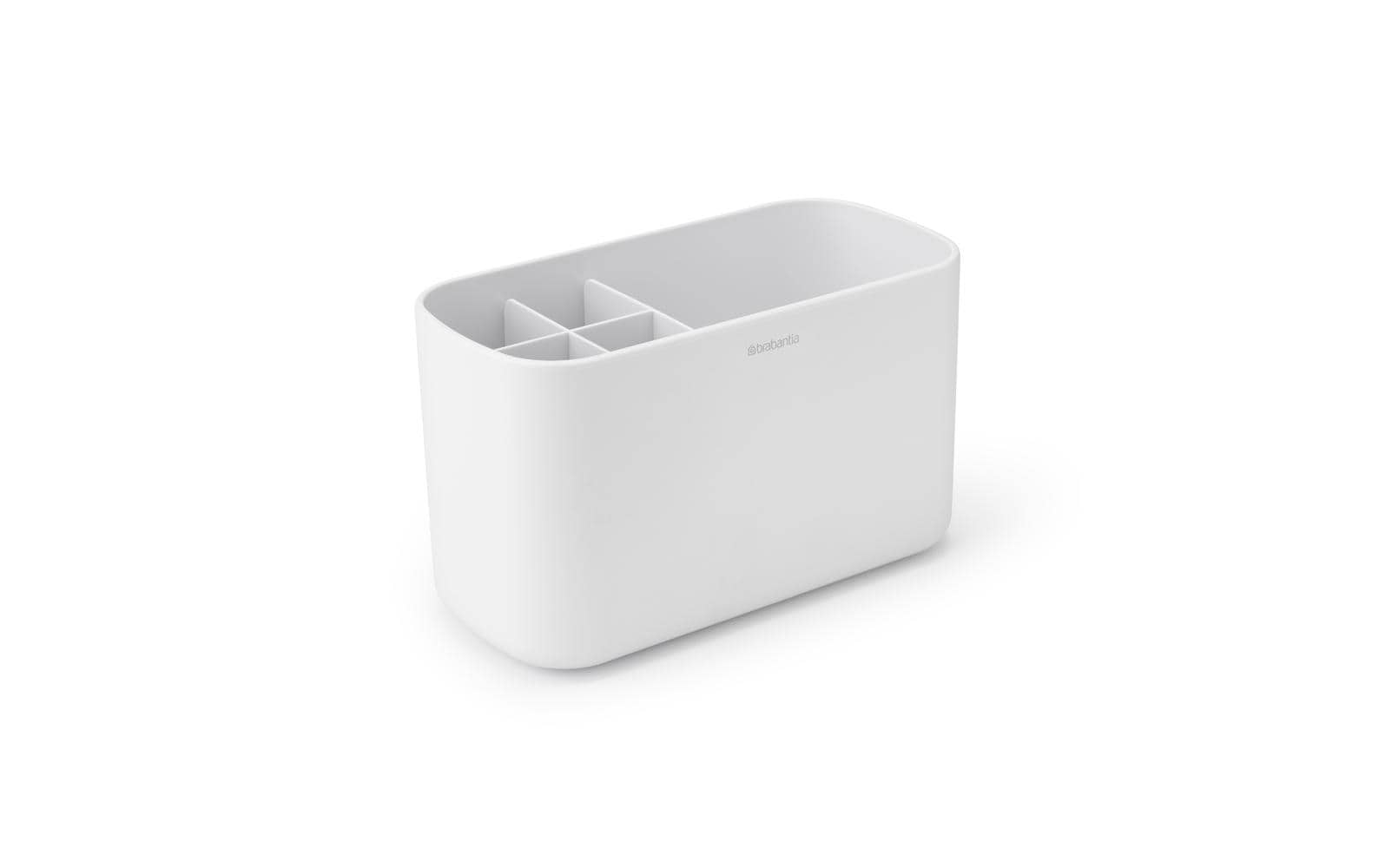 Brabantia Aufbewahrungsbox (Bad) ReNew – Kunststoff, 19,7×9,8×11 cm, Weiss