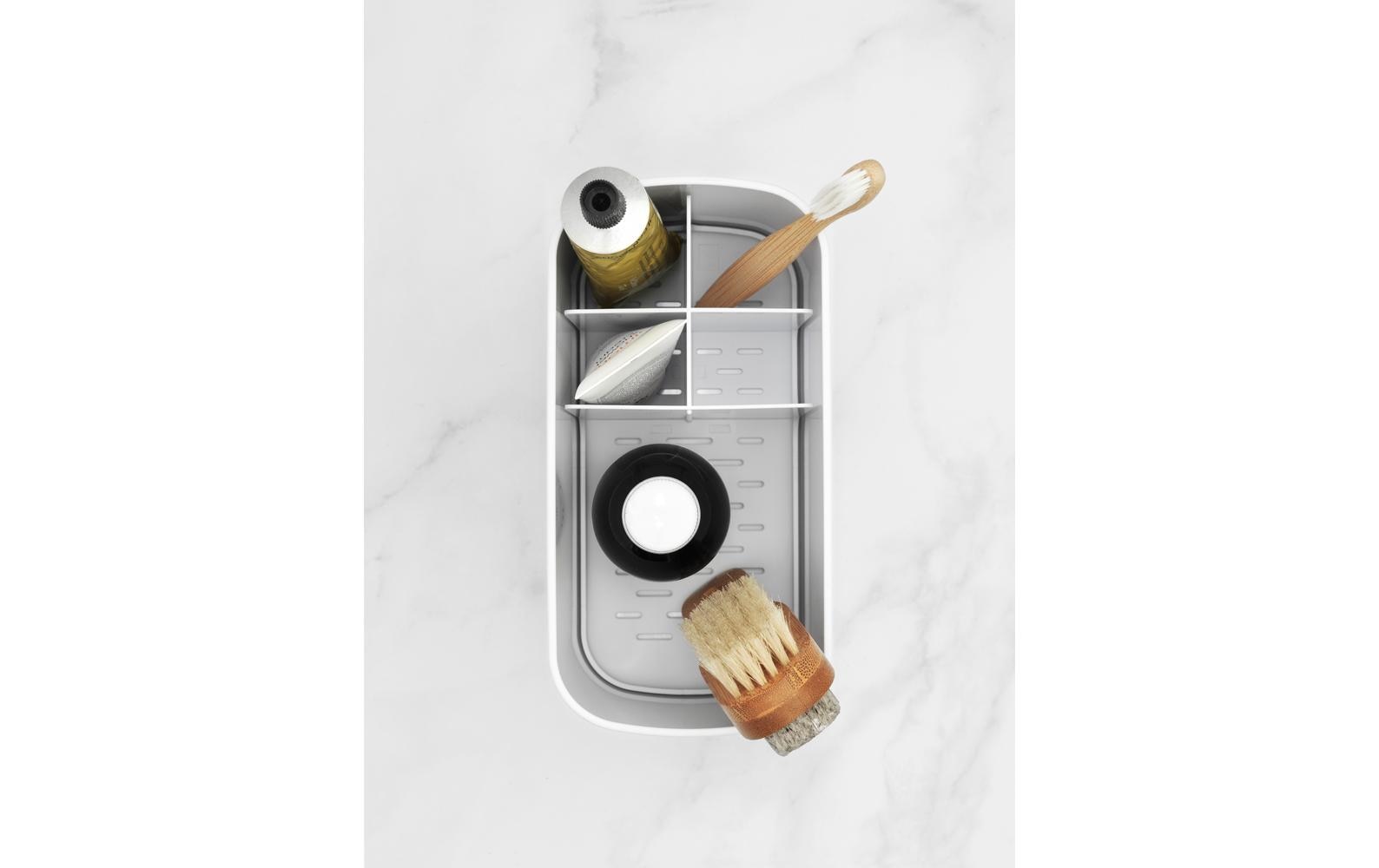 Brabantia Aufbewahrungsbox (Bad) ReNew – Kunststoff, 19,7×9,8×11 cm, Weiss