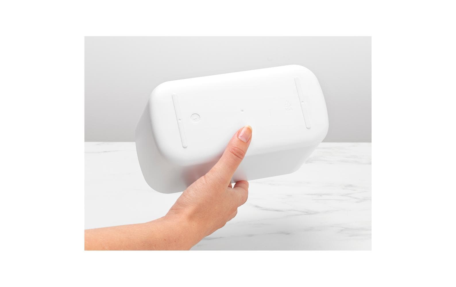 Brabantia Aufbewahrungsbox (Bad) ReNew – Kunststoff, 19,7×9,8×11 cm, Weiss