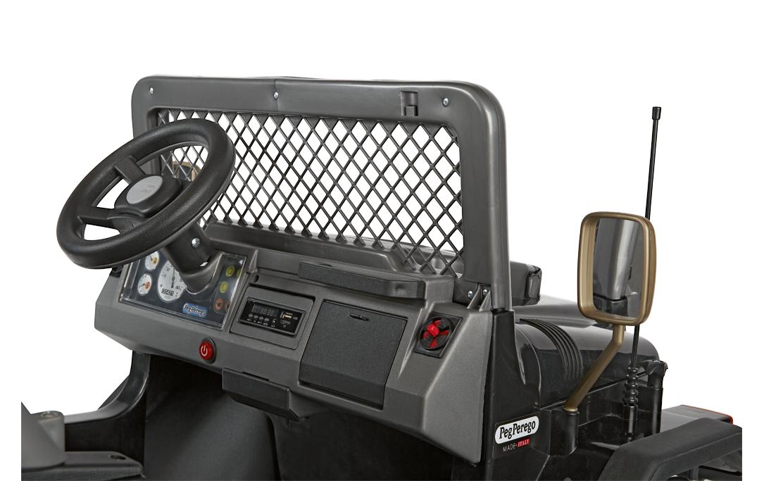 Pegperego Gaucho XP 24V Elektro-Kinderauto – 7,5 km/h – 90 × 108 × 131 cm – ab 3 J. – schwarz