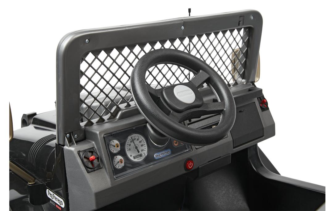 Pegperego Gaucho XP 24V Elektro-Kinderauto – 7,5 km/h – 90 × 108 × 131 cm – ab 3 J. – schwarz