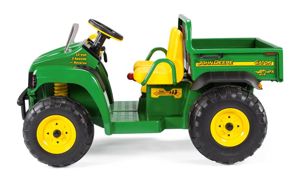 Peg Perego John Deere Gator HPX 12V Elektro-Kinderfahrzeug – 89,5×69×131 cm – 6,8 km/h – ab 3 J. – grün/gelb