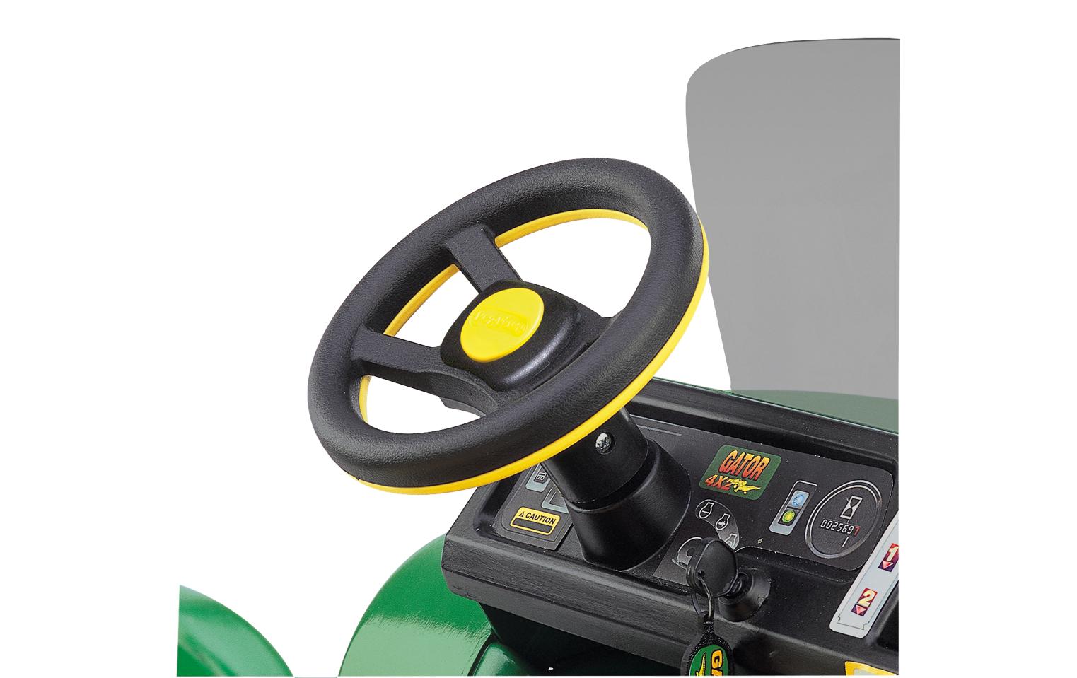 Peg Perego John Deere Gator HPX 12V Elektro-Kinderfahrzeug – 89,5×69×131 cm – 6,8 km/h – ab 3 J. – grün/gelb
