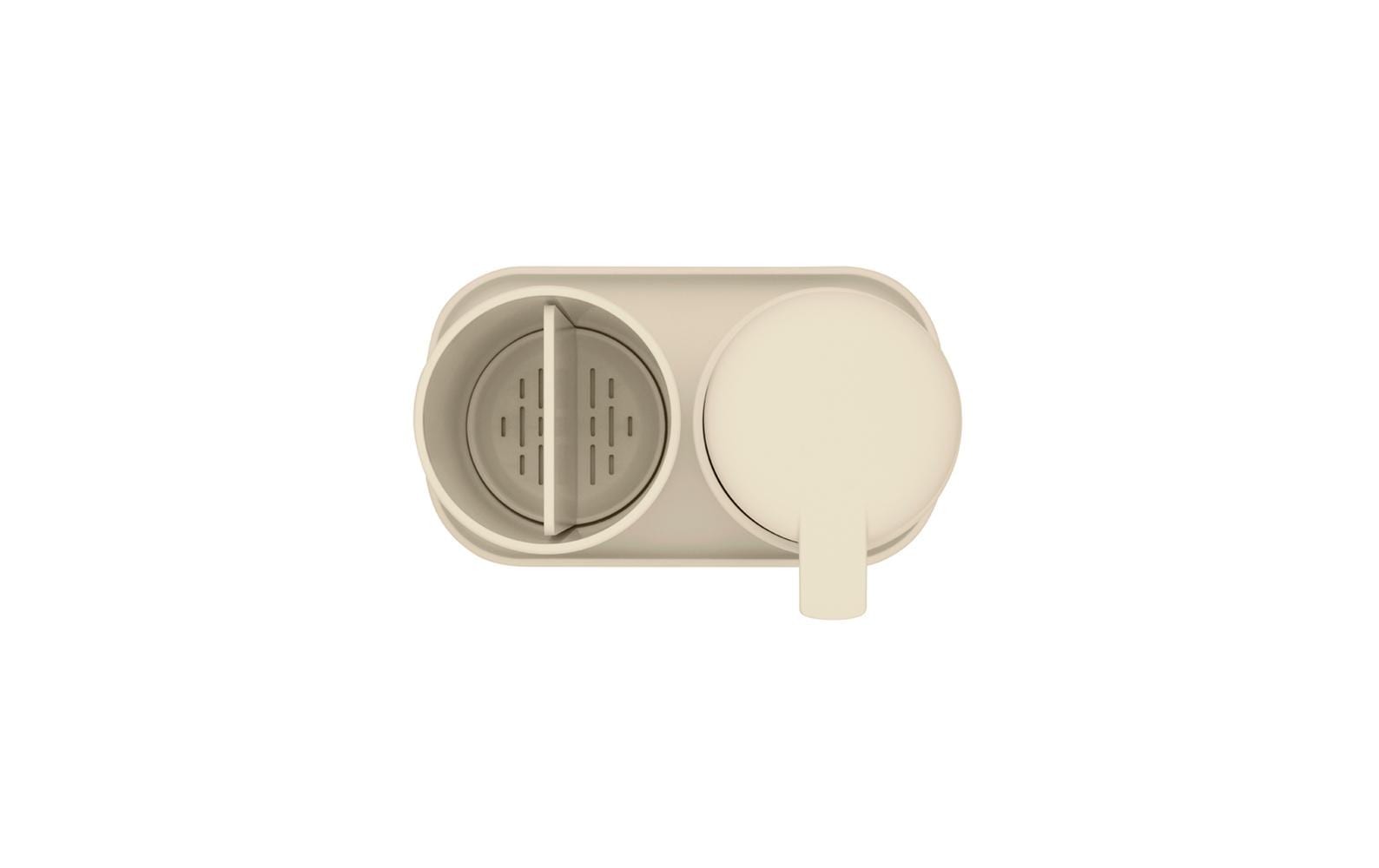 Brabantia ReNew – Seifenspender, manuell, 250 ml, Kunststoff, beige (Set, 3-teilig)